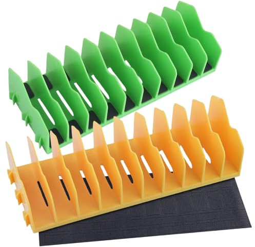 LEONTOOL Lot de 2 Organisateur de pinces Rack Porte-pince à 10 fentes Organisateur de coupe avec base en caoutchouc antidérapante, support de pince de conception extensible