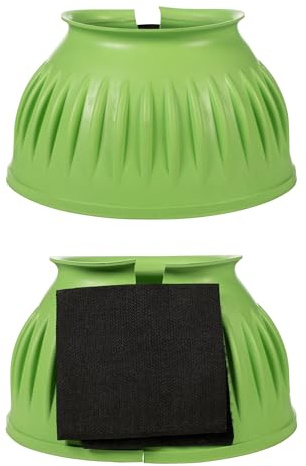 HKM Atlanta Campanas de salto de caucho par Verde Neón M