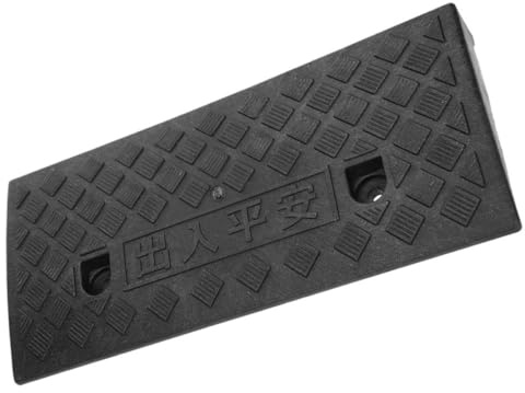 BESTYASH Rampe en Caoutchouc pour Voiture Seuil De Porte Protection D'allée 6 Cm De Hauteur Antidérapante Adaptée Aux Fauteuils pour Usage Domestique Et Extérieur