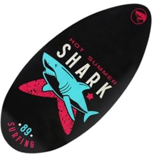 Fenteer Tabla de Skim de Madera Tabla de Surf Pequeña Tabla de Arena Juguete Acuático con Acabado Brillante Adecuado para Playa Niños Y Principiantes