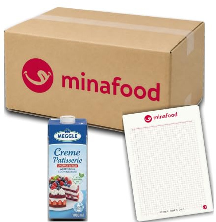 minafood Bundle för Creme Patisserie 1000ml + Anteckningsblock