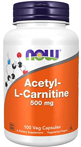 Now Foods, Acetyl-L-Carnitine, 500mg, 100 vegane Kapseln, Laborgeprüft, Aminosäure, Glutenfrei, Sojafrei, Vegetarisch