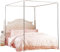 CXWLD Himmelbett Moskitonetzhalter Vier Eckbett, Bettüberdachung, Bettüberdachung Baldachin Rahmen Gestell Gestell Für Twin/Full/Queen/California King/King Size/California King,32mm,180X200CM