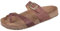HAFLINGER Bio Juno Leder Pantolette Sandale Korkfußbett Unisex Braun (Country Braun 1660), Gr 41