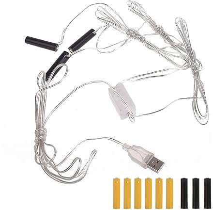Éliminateur de Piles AA/AAA 4.5V et 3V, Accessoire de transformateur pour Bougies électroniques, Jouets et lumières électriques (AAA 3 in1)