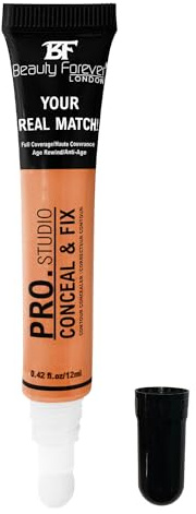 Beauty Forever Pro Studio, Conceal & Fix Contour Concealer, Moisturising & Hydrating Formula, 12ml (85 ORANGE)