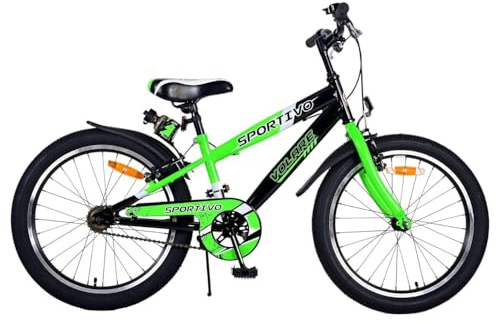 Tecnobike Shop Bici per Bambino Bicicletta Mountain Bike Volare Sportivo Taglia 20 Pollici (Verde)