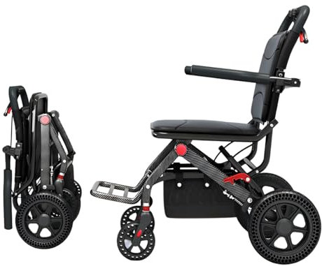 AIZYR LäTtvikts HopfäLlbar Rollator MobilitetshjäLp, Fyrhjulig Mobilitetsrullator Med Sits Och Varukorg FöR Inomhus Och Utomhusbruk