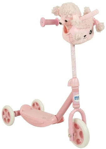 MoVe Pets 2 Go! Kids Tri Scooter with Detachable Animal Pal Toy | Toddler 3 Wheel Push Along Ride On Scooter | Girls or Boys | Age 3+