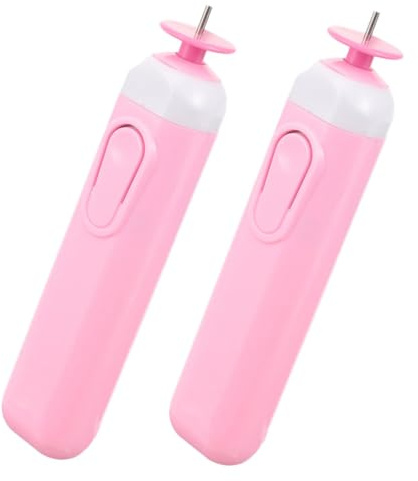 VILLFUL 2 Pezzi Penna Elettrica per Quilling con Scanalatura Strumento Ergonomico per Arrotolare Carta e Preciso per Artigianato Te Creativo