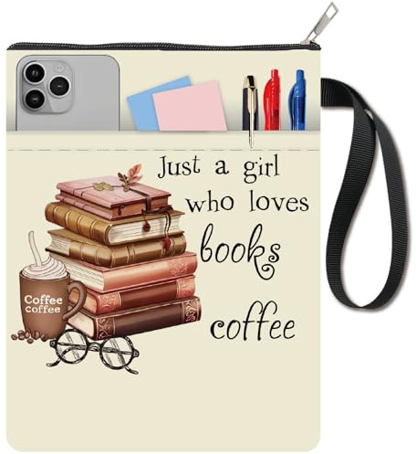 craspire Manches à Livres en Tissu lavables avec Fermeture éclair Poche Double Face Pochette de Protection pour Livres brochés avec poignée 11,02 x 8,66 Pouces Housses rigides pour Amateurs