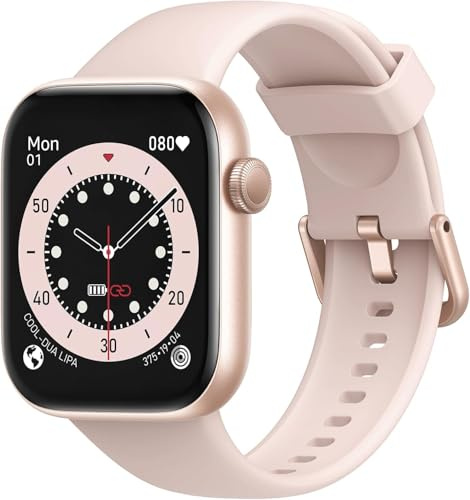 AcclaFit Smartwatch Uomo Donna, 1.85 Orologio Smartwatch con Effettua/Risposta Chiamate, 113 Sportive Smart Watch con Contapassi/SpO2/Sonno/Cardiofrequenzimetro, Impermeabil IP68 per iOS Android