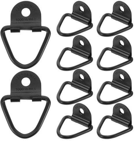 OUNONA 10 anelli di ancoraggio per rimorchi, resistenti, in acciaio, con bulloni, per montaggio superficiale su camion, magazzino e carichi