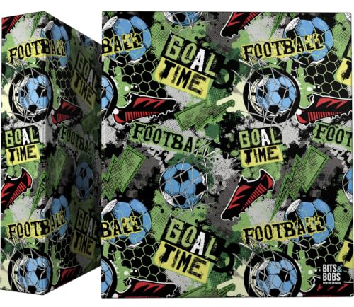 Grafoplas - Carpeta Anillas A4, 4 Argollas Mixtas 40mm, Bits&Bobs Goal Time, FSC