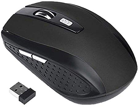 Brussels08 2.4G trådlös ergonomisk mus bärbar mus optisk datormus med trådlös USB-mottagare mus 6 knappar 1 200 dpi datorkompatibel