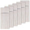 Westmark 6 Servilletas con bolsillo para cubiertos, 24 x 9 cm, Sintético, Saleen-Edition: Lino, Beige / blanco, 01210004250