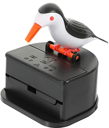 Cabilock Caja Palillos De Dientes Press Palillero Hogar Decorativa Dispensador Automático Diseño Pájaro