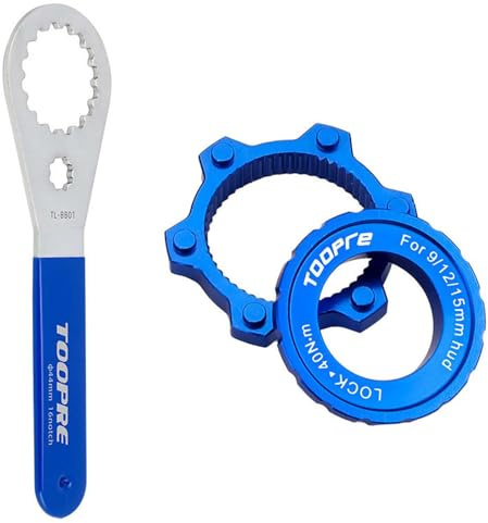 Centerlock Adapter, Lightweight Aluminium Alloy Center Lock Adapter for 6 Hole MTB Disc Brake, 9/12/15mm Axle, for Mountain Bike Hub Spacer
