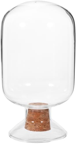Tarro de Vidrio para Cerillas con Tapa de Madera, Capacidad de 500Ml, Soporte Pequeño Multiusos y Portátil para Almacenamiento y Exhibición