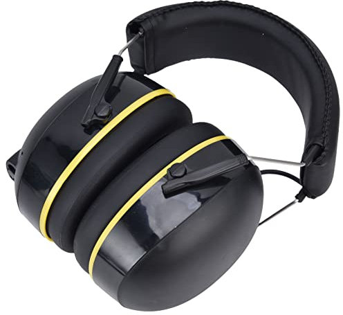 ElevateIQ Hearing Protection Earmuffs 5V 1A Noise Canceling Multifunctional Ear Protection Earmuffs for Gardening Black