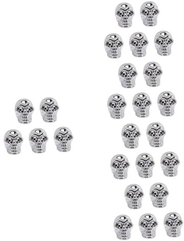 Ciieeo 25 STK -Dekoration Skelett-Halloween- Miniatur-Halloween-Figuren Schädelköpfe Künstliche Steingartenlandschaft Skelettpaarfiguren Fischtopf Kristall