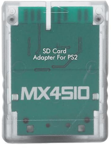 CENPEK Adattatore per Scheda di Memoria per PS2 Adattatore per Lettore di schede SD/TF per Console PS2 Fat