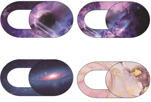 Cubierta Webcam, Pack de 4 Tapa Camara Portatil Movil, Cubierta Webcam Cover Protectores de Tapa Webcam Ultrafinos