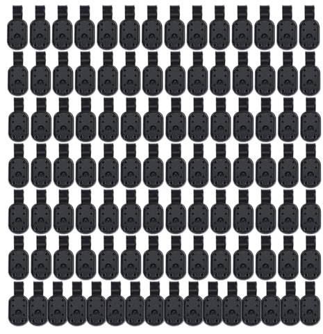 Rrlihjgu Clip per Teli Ombreggianti Resistenti - Fissaggio Tende Ombreggianti Per Serra | 100 Pezzi per Fissare Reti, Reti Anti Uccelli e per Serra