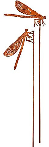 Vosteen Mini Spina da Giardino o Fiori, Set da 2 Pezzi Libellula