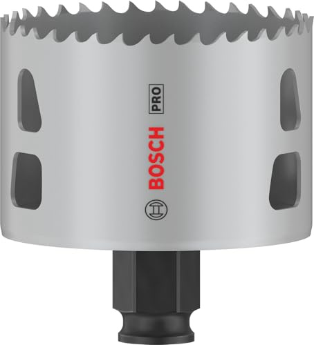 Bosch 1x PRO Multi Material Power Change Plus Hole Saw (for Softwood, Drywall, Ø 70 mm, Professional Accessory Rotary Drill/Drivers)