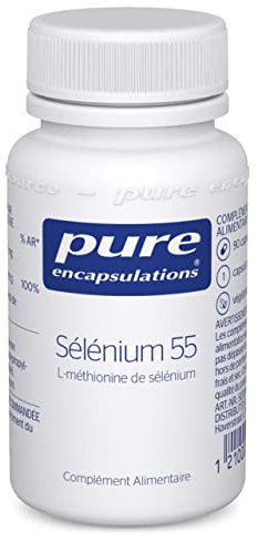 Pure Encapsulations - Sélénium 55 - L-Méthionine de Sélénium - Oligo-Élément & Antioxydant - Aide au Fonctionnement Normal du Système Immunitaire - 90 Gélules Véganes