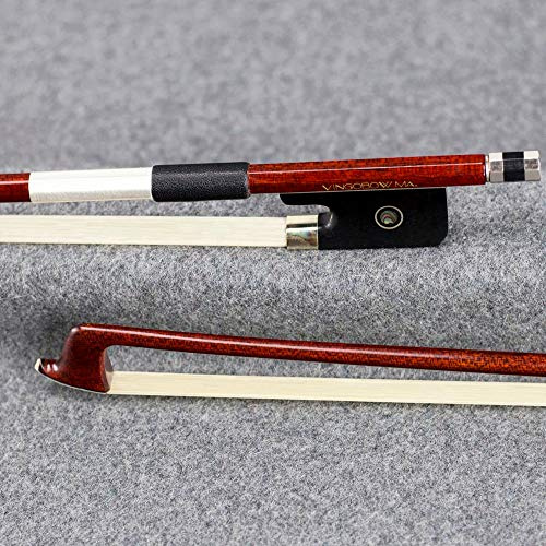 Violin Parts 120M Viola Bow Hybrid Carbon Fiber Pernambuco Skin Stick Ebony Frog Premium Natural Horsehair Viola Parts Accessories