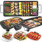 Outdoor Electric Barbecue Table Top Grill Griddle, Household Multi-Function 2 in 1 Non-Stick Pan Cooker, Portable Indoor Electric Teppanyaki BBQ Grill for Fun and Healthy Cooking(XL, 67x29.5x8.5cm)