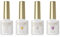 ROSALIND Base und Top Coat UV Gel Nagellack Set mit Primer Matte Top Coat, 4 Stück 10ml Nail Art Maniküre Set