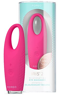Foreo IRIS 2 Verjüngendes Augenmassagegerät | Für Augenringe,geschwollene Augen & Anti-Aging | Augenringe-Entferner | Abschwellend | Lymphdrainage-Tool | Ultrahygienisches Silikon | Fuchsia