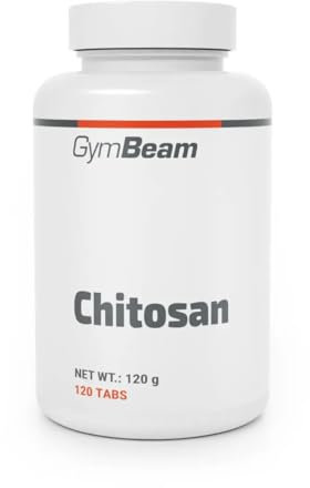 GymBeam Chitosan (Tabletten) – Funktionelles Nahrungsergänzungsmittel mit Chitosan, Kohlenhydratblocker, löslicher Ballaststoff, unterstützt Immunsystem und Nervensystem, 120 tabs