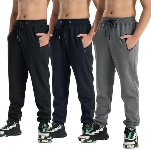 fovdtaa Pantalones para niños, pantalones de jogging, resistentes al viento y al agua, cómodos pantalones casuales, pantalones cálidos de otoño para exteriores para niños, #3se-gris oscuro/negro/azul