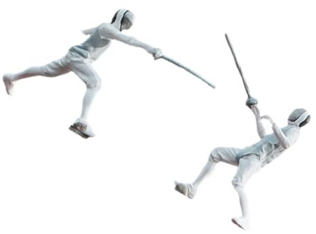 HEMOTON Diorama-zubehör Handbemalte Fechter Miniaturen Im Maßstab 164 Für Miniatur-szenen