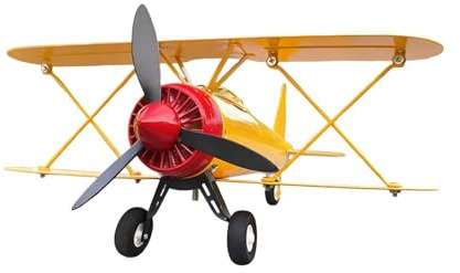 Segnavento aereo - Mulino metallico banderuola | aviaria girevole | Arredo esterno giardino, struttura resistente agenti atmosferici, design biplano epocale, indicatore direzione per prato