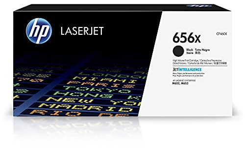 HP 656X (CF460X) Schwarz Original Toner mit hoher Reichweite für HP Color LaserJet Enterprise M652, M653, XL
