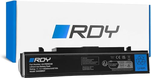 RDY Laptop Akku AA-PB9NC6B AA-PB9NS6B AA-PB9NC6W Notebook Batterie für Samsung R519 R530 R540 R580 R780 RV511 R522 NP350V5C NP300E5C NP300E5A RC520 NP350E5C NP300V5A (Kapazität: 6000 mAh 11.1V)