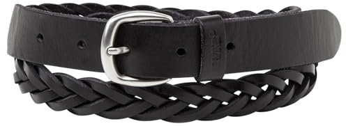 Levi's Damen Braid Belt, Regular Black, Einheitsgröße