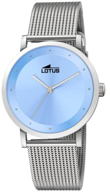 LOTUS Reloj Mujer Analógico de Acero Inoxidable 316l Plateado