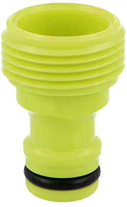 Amig - Adaptador Macho para Unión de Grifo con Manguera - 3/4 - Conexión Rápida y Fácil para Mangueras de Agua - Unión Mediante Rosca - Plástico ABS - Verde Pistacho