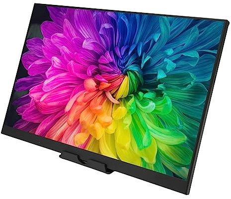 Sxhlseller 16 Inch Touchscreen Portable Monitor, HD 1920x1200 60Hz Touch Monitor with Type C Port, Multi Platform Compatibility, Built in Dual Speakers Touch Screen Monitor for Gaming