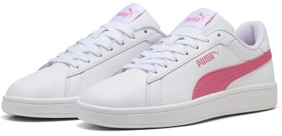 PUMA Mixte Smash 3.0 L Basket, White-Magic Rose, 48 EU