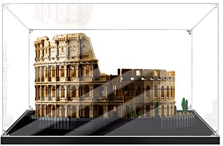 OYTOCLKU Lego Kolosseum Display Case Acryl Schaukasten für Lego 10276 (Kein Building-Set enthalten), Transparent, 63 x 56 cm