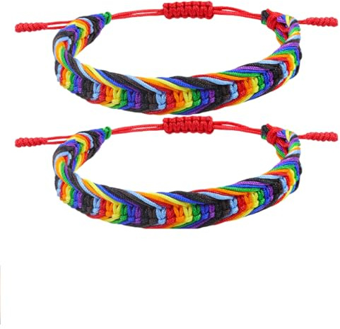 LGBTQ - Bracciale da surfista colorato, 2 pezzi, Universal