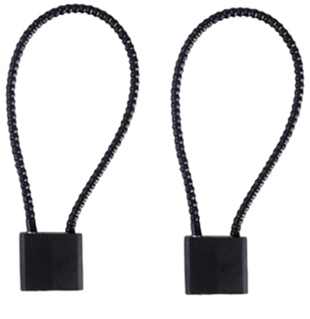 Zambuph Ensemble de 2 cadenas à câble, antivol, avec clé, facile à utiliser et compact, cadenas robustes pour valises, vélos et