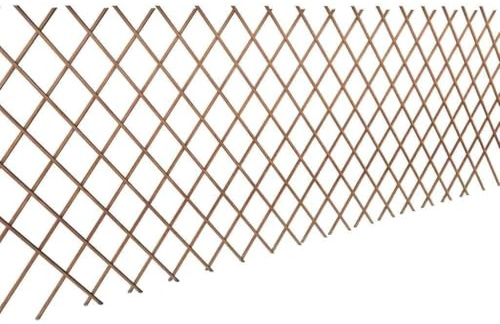 QJBSAVVA Clôture en Treillis de Saule Extensible 180x90 cm, Lot de 5 Panneaux de Treillage Naturel pour Support de Plantes Grimpantes, Séparation de Jardin et Brise-Vue Occultant